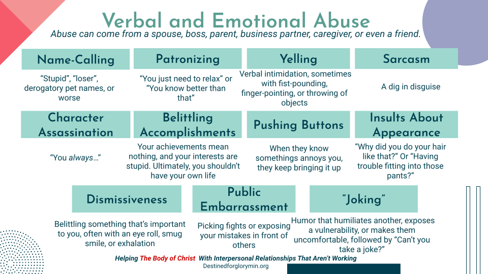 verbal and emotional abuse
