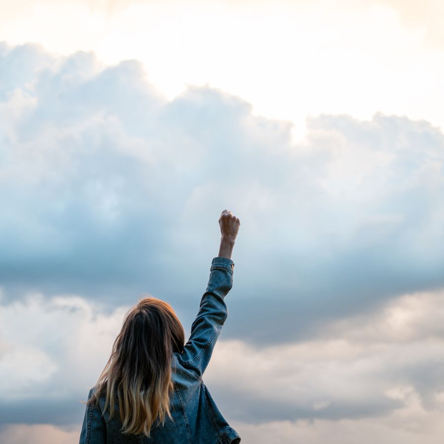 woman, triumphant